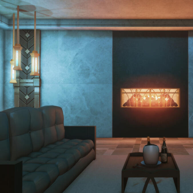 Amaurotine Apartment ft. fireplace