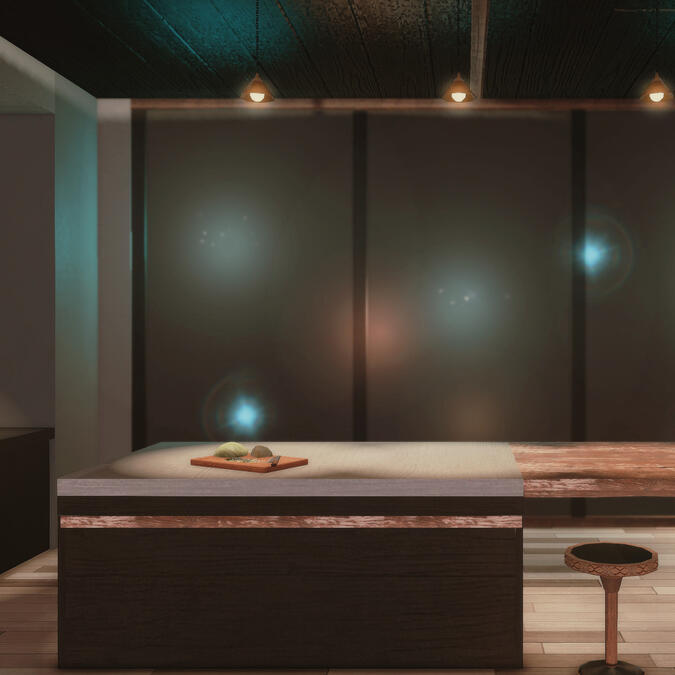 Midnight Residence ft. custom island &amp; floor to ceiling windows