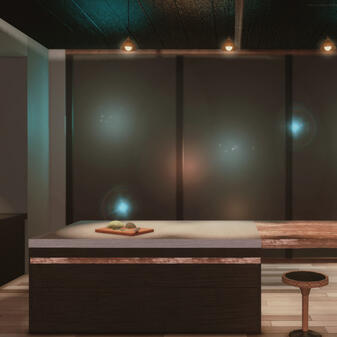 Midnight Residence ft. custom island & floor to ceiling windows