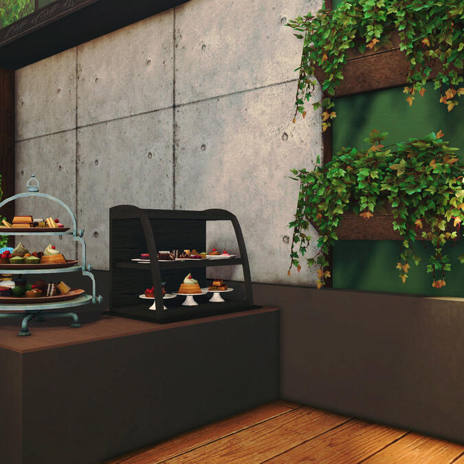 Hedge &amp; Cement Cafe ft. front counter