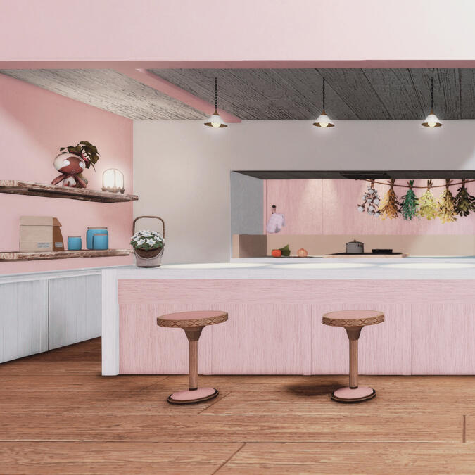 Camellia ft. custom kitchen